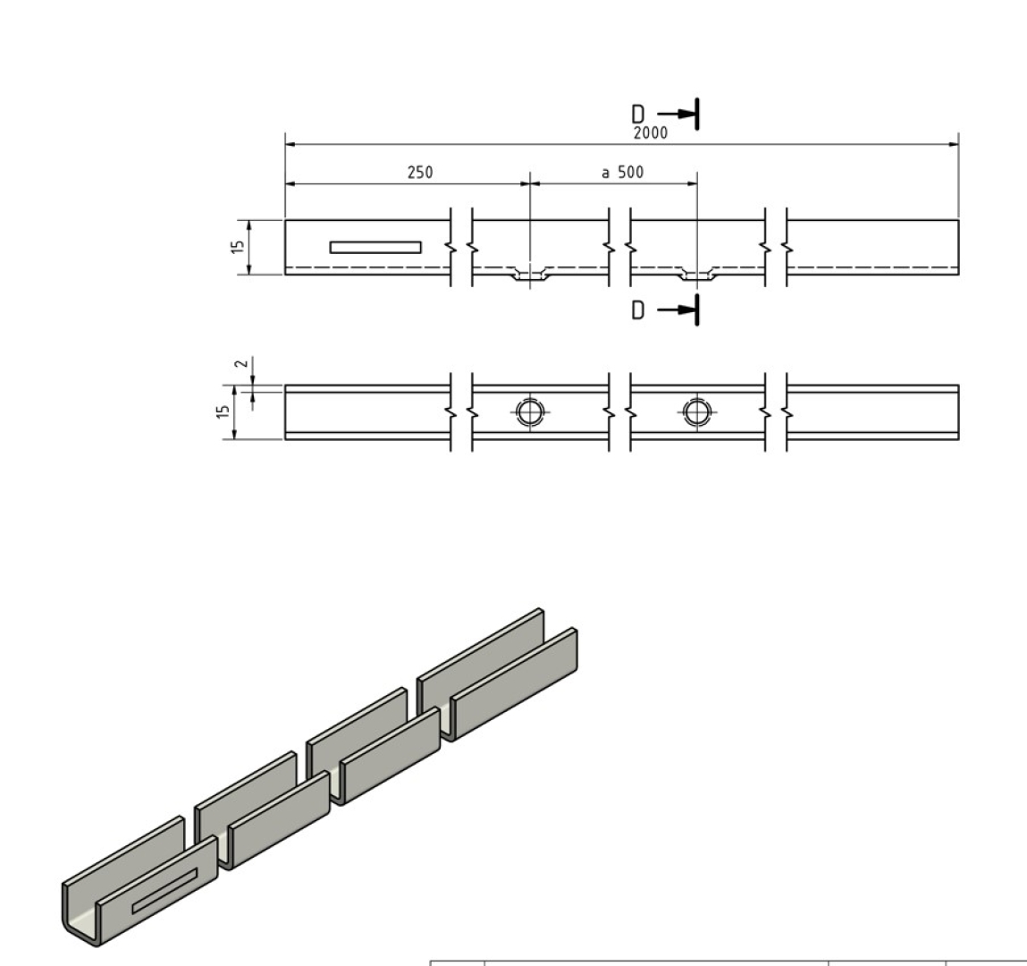 Bodenführungsschiene Gr.10 /2m MEA 10337122